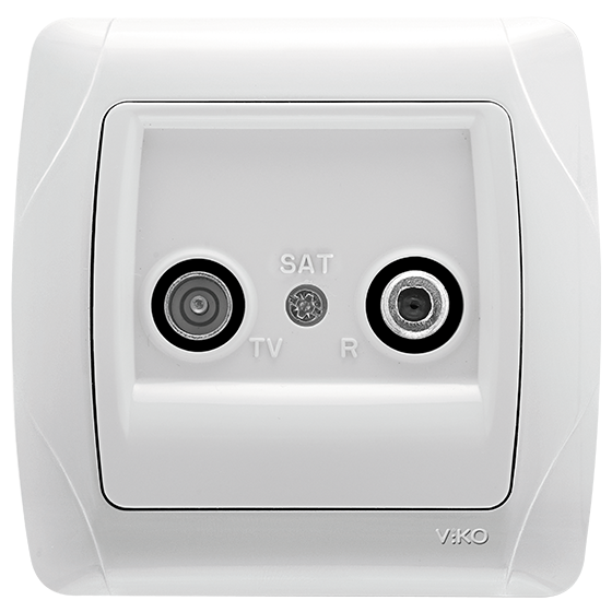 Розетка ТВ-SAT Білий Viko Carmen, 90561085
