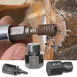 Екстрактор болтів, набір екстракторів для вилучення зламаних болтів 25 шт, Екстрактор болтів, Знімач пошкоджених болтів, фото 6