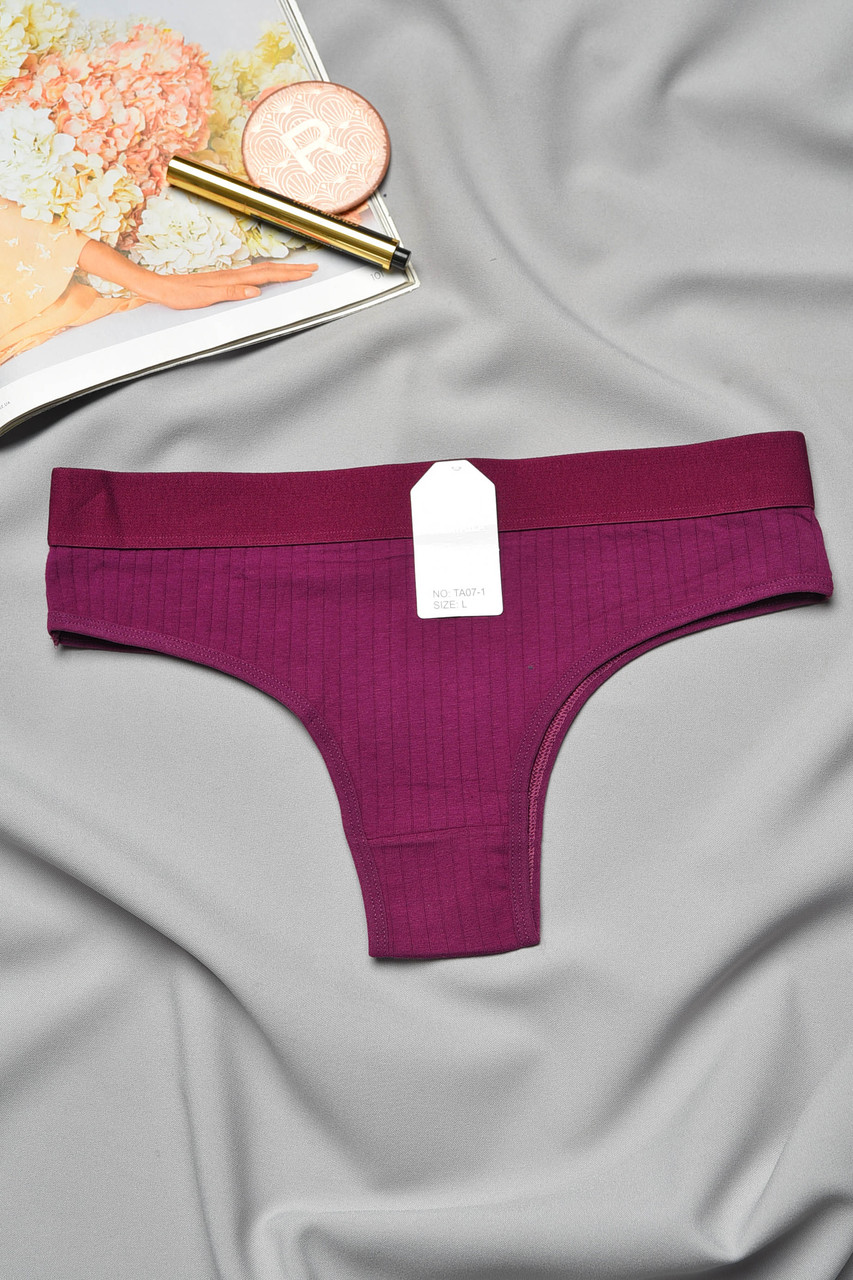 Труси жіночі бордового кольору р.S 193109S, фото 1