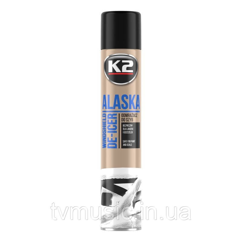 Розморожувач скла K2 Alaska Windshield De-Icer 750 мл (K608)