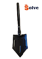 Складна саперна лопата з дерев'яною ручкою Solve Black 61 см KT6008310 solve