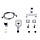 Змішувач для ванни Qtap Gemini (з душовим гарнітуром) QTGEM259CRW45683 Chrome/White, фото 7