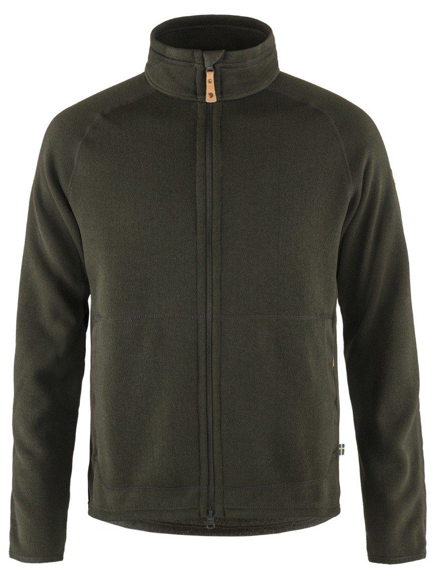 Кофта чоловіча Fjallraven Ovik Fleece Zip Sweater M, Deep Forest, XL (87317.662.XL)