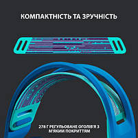Навушники Logitech G733 Lightspeed Wireless RGB Gaming Headset Blue (981-000943), фото 2