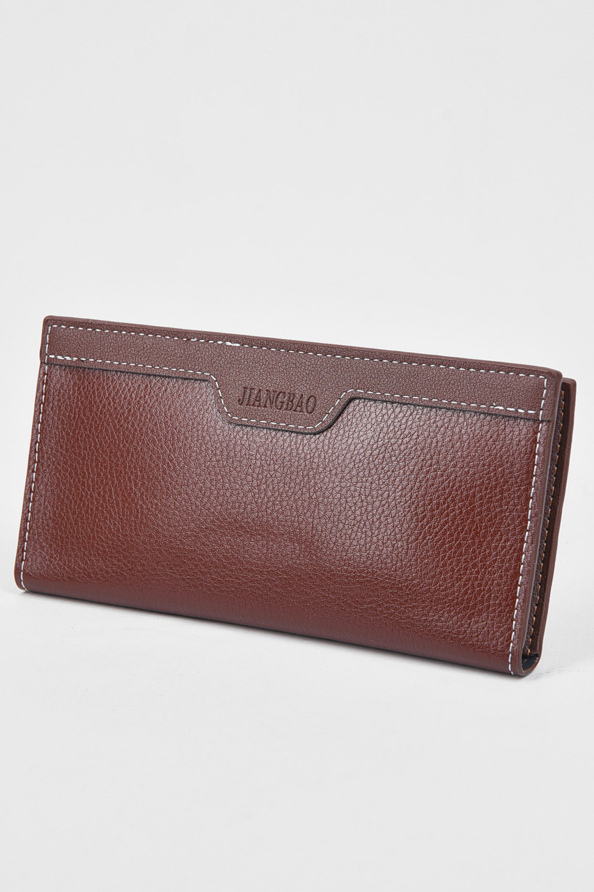 Гаманець чоловічий з екошкіри коричневого кольору 193472P, фото 1