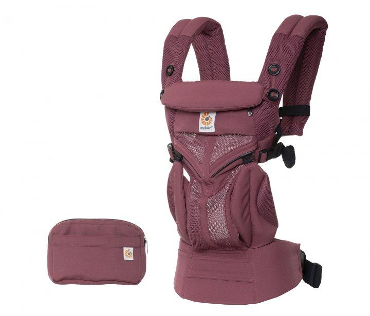 Рюкзак-переноска Ergobaby Omni 360 Baby Carrier All-In-One Cool Air Mesh з народження burgundy