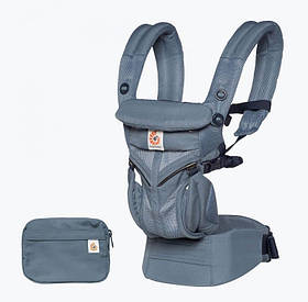 Рюкзак-переноска Ergobaby Omni 360 Baby Carrier All-In-One Cool Air Mesh oxford blue з народження