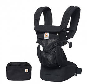 Рюкзак-переноска Ergobaby Omni 360 Baby Carrier All-In-One Cool Air Mesh black з народження