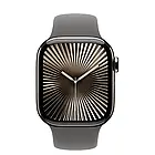Смарт-годинник Apple Watch Series 10 GPS + Cellular 46mm Natural Titanium Case w. Stone Grey Sport Band - M/L (MWYA3), фото 3