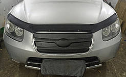 Зимова решітка 2005-2010 (верхня) Матова для Hyundai Santa Fe 2 рр