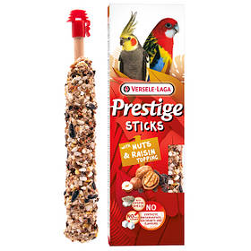 Versele-Laga Prestige Sticks Parrots Nuts & Raisin topping ВЕРСЕЛЕ-ЛАГА ПРЕСТИЖ ГОРІХИ ТА РОДЗИНКИ ласощі для середніх і великих