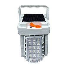 Портативний складаний кемпінговий акумуляторний ліхтар на сонячній батареї із зарядкою USB 72 LED UKC 2030/ 8063, фото 3