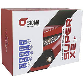 LED світлодіодні лінзи (під штатні лінзи) Sigma Bi-LED SUPER X2 3.0» (2 шт.), фото 5