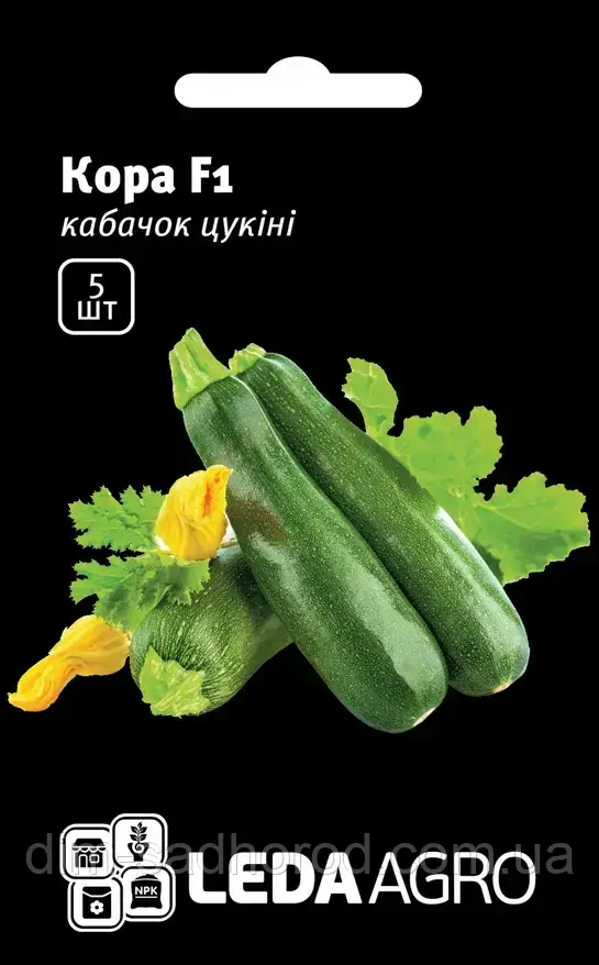 КОРА F1, ЗЕЛЕНИЙ, 5 ШТ (ЛАН), фото 1