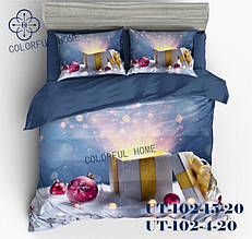 Постільна білизна Новорічна Colorful Home Flanel - Євро