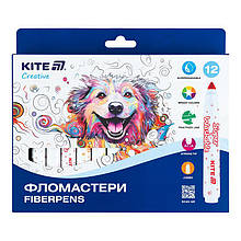Фломастери 12кол. Kite Creative Superwashable Jumbo K-1155