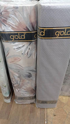 Сіра тканина компаньйони 220 см Бязь Gold Lux принт квіти для постільної білизни (A+B рулони 50 м+50 м) Пакистан, фото 2