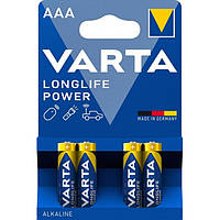 Батарейки VARTA HIGH ENERGY/LONGLIFE POWER AAA BLI 4 ALKALINE (4 шт.) 53 4903121414