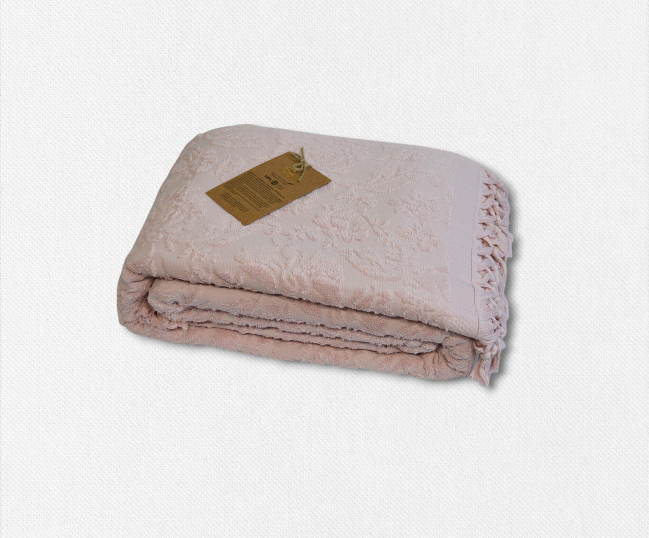 Махрове покривало Sikel 200 х 220 см Lilyum Pudra, фото 1