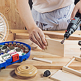 Набір насадок для прямої шліфувальної машини Procraft GK-418, 418 шт, фото 6