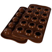 Форма для шоколаду Silikomart "Поцілунок" d 28 h 24 мм 15 x 8 мл (SCG57)