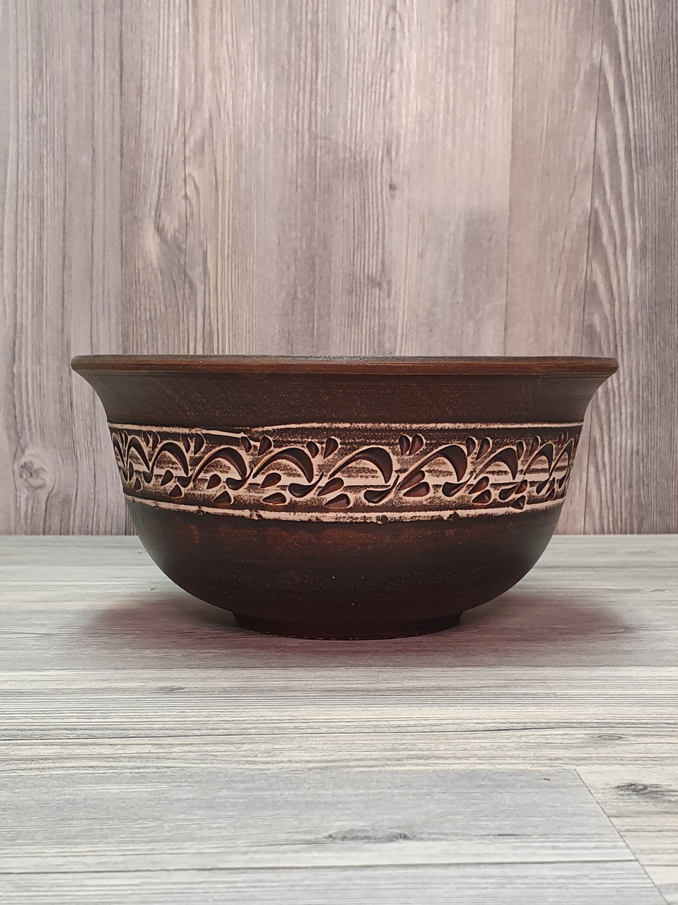 Миска (посуд), глиняна (з червоної глини), 1 л.