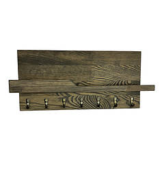 Ключниця настінна в передпокій сіра 37см