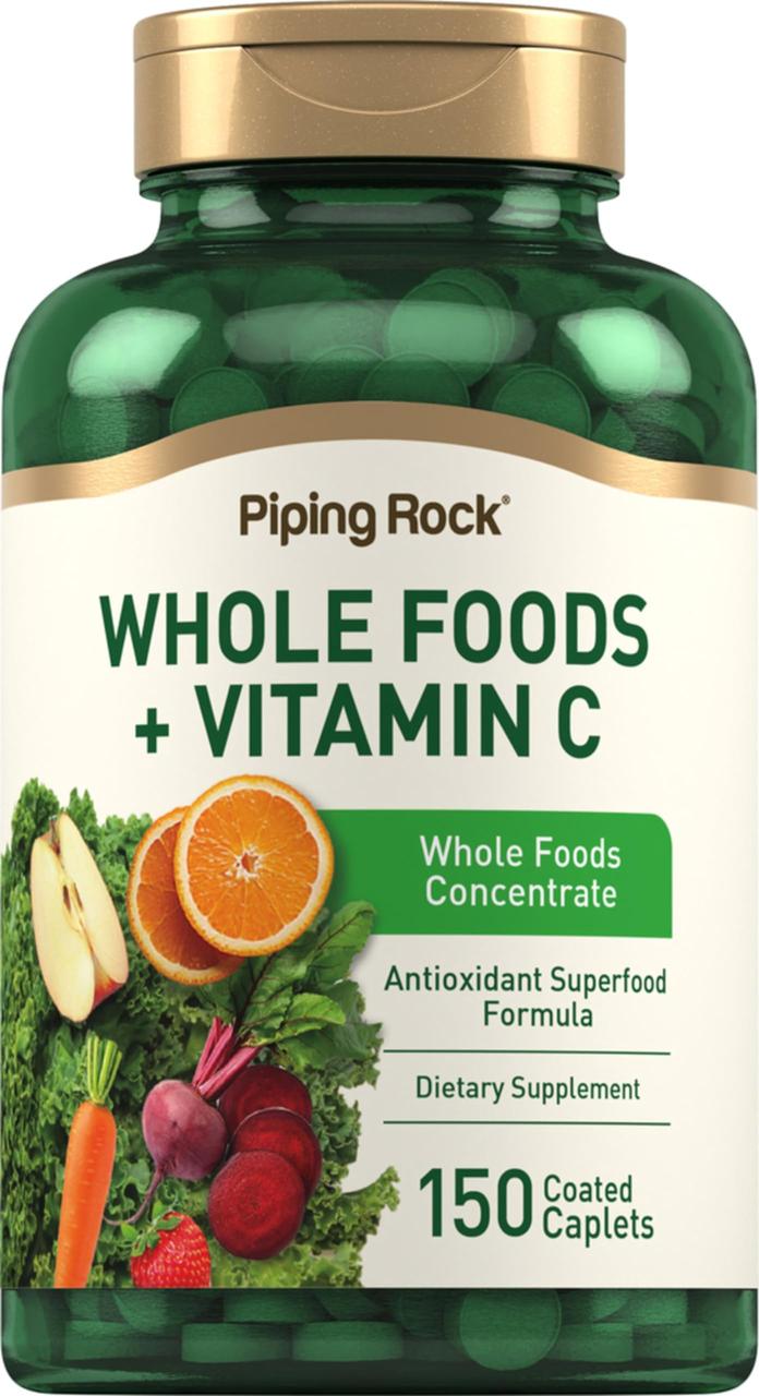Вітаміни із суперпродуктами та вітаміном С Piping Rock Whole Foods + Vitamin C 150 капс.