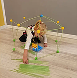 Конструктор Солом'яні блоки , 100 штук , намет Kruzzel 24536 Польща, фото 5