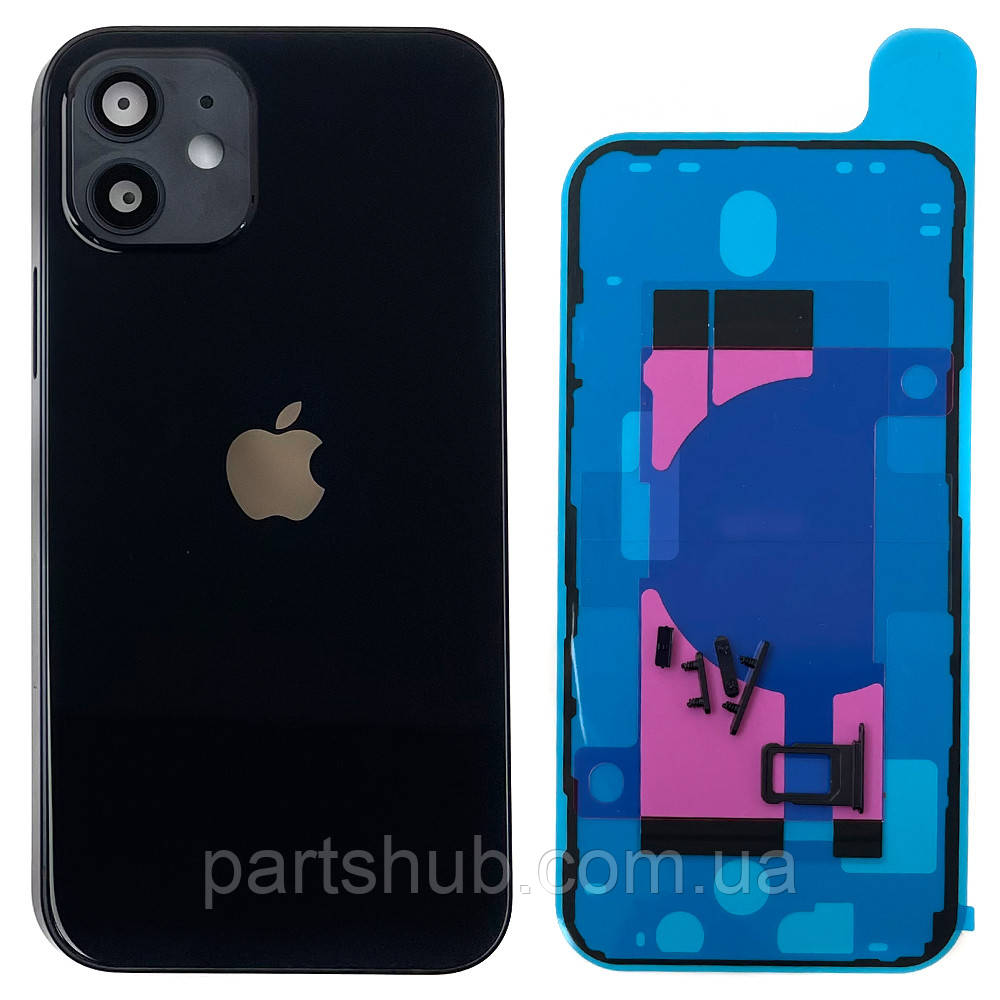 Корпус Apple iPhone 12 (чорний оригінал Китай US), фото 1