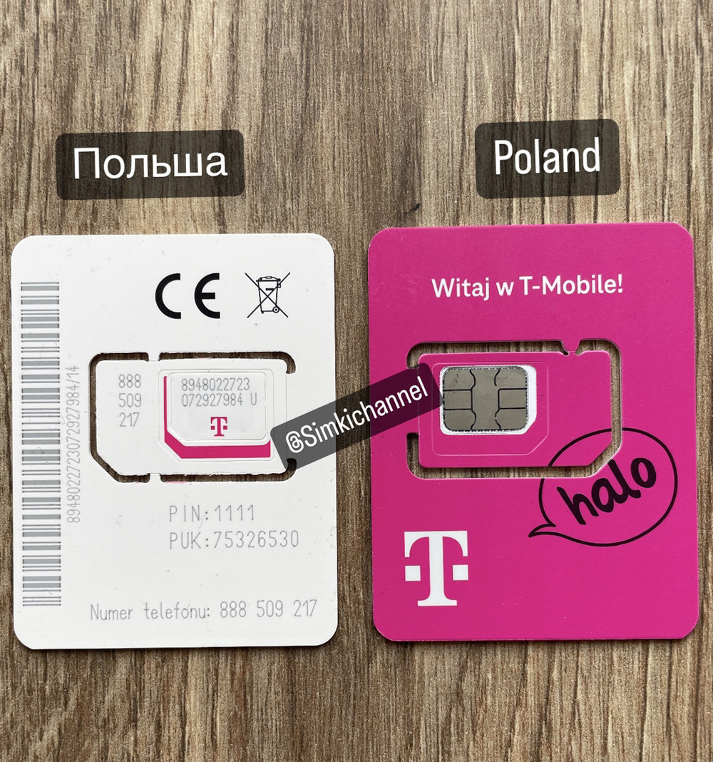 Польські сім карти T-mobile