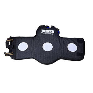 Захисний жилет для єдиноборств тренерський BOXER кирза чорний