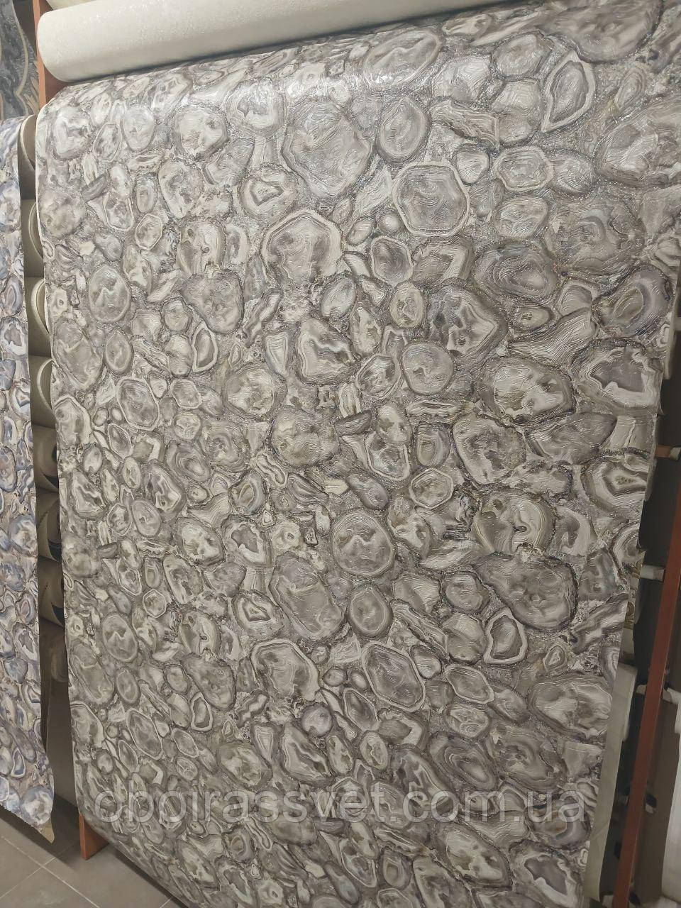 Шпалери Геод 9126-07 вінілові супермийка, довжина рулону15 м=5 смуг по 3 м. Ширина 1.06 м