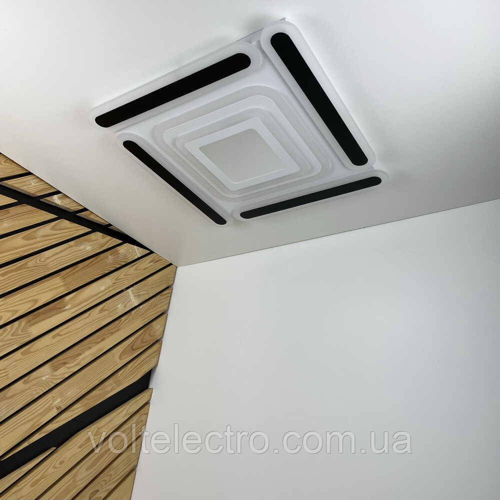 Світильник LED smart MATRIX+пульт 120W 3000-6000K IP20 чорний квадрат ( 220505 ), фото 1