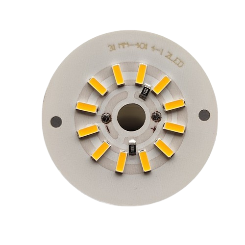 Світлодіодний LED-модуль 3Вт, 31мм AC220В плата для ремонту ламп 3Вт, 12 світлодіодів - холодний білий