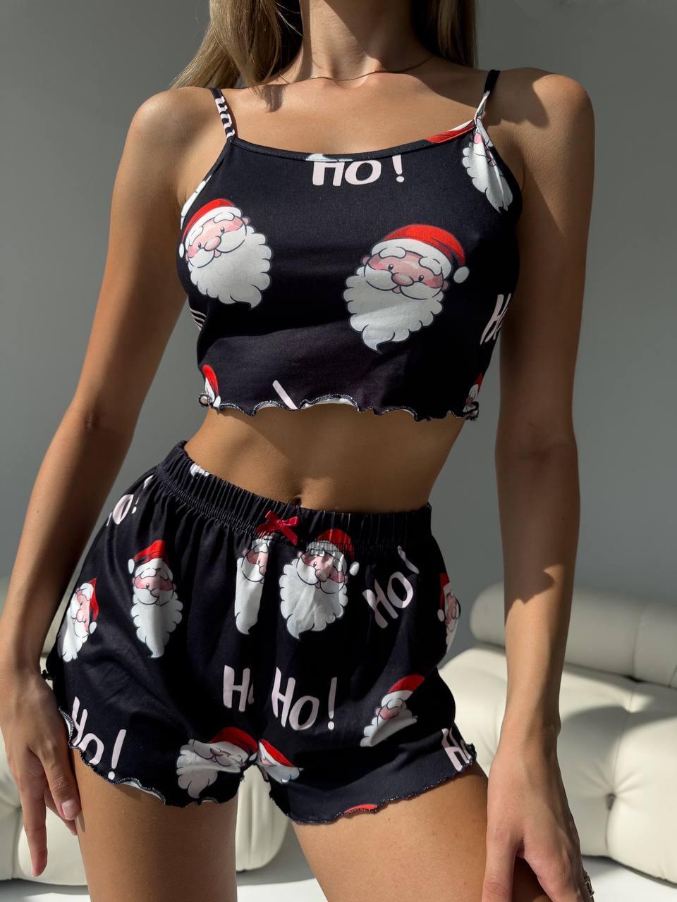 Сексуальна піжама. Новорічний домашній одяг. Жіночий комплект для сну., фото 1