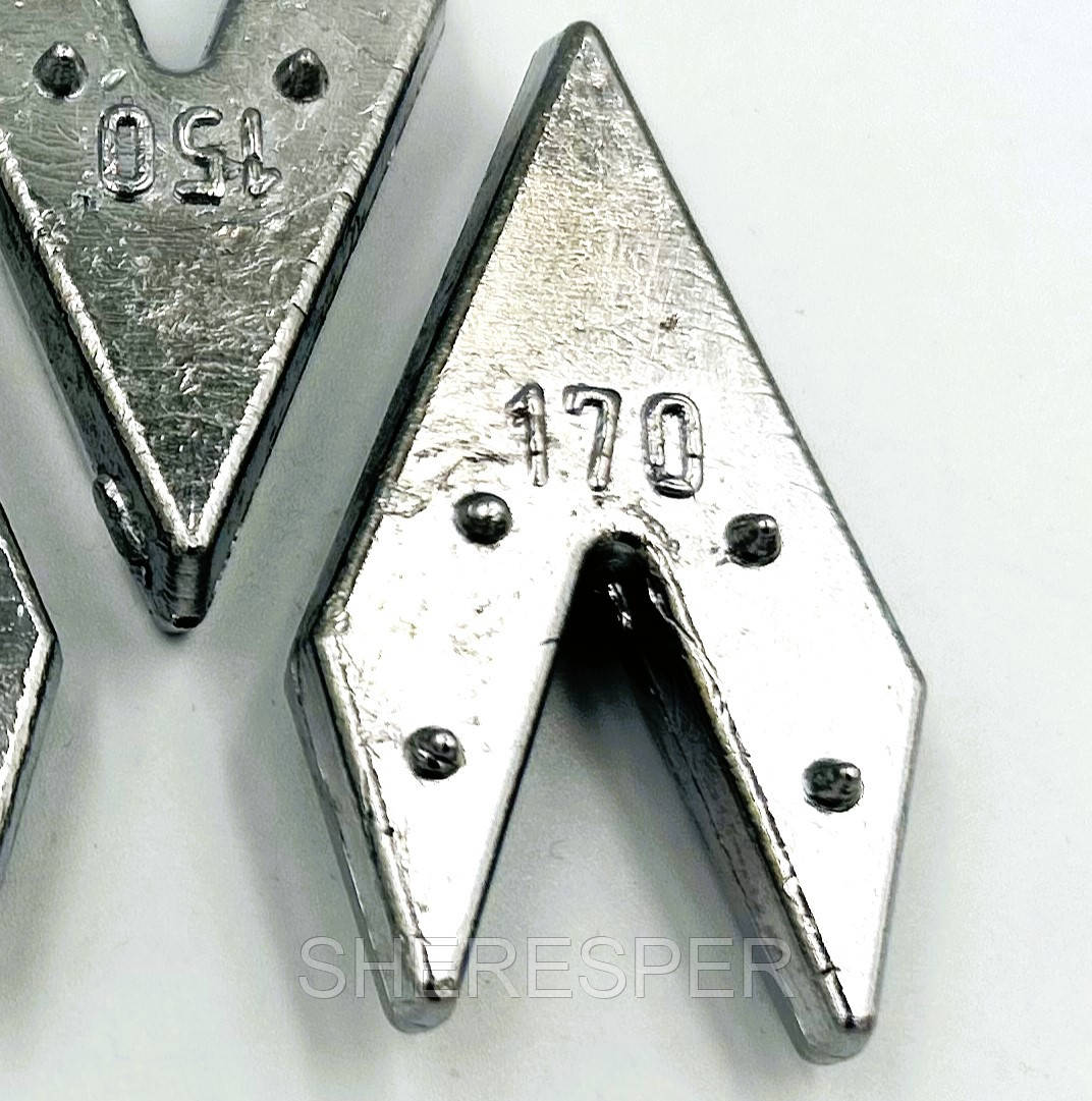 Грузило "Ластівчин хвіст" 170 грам (10 шт.)