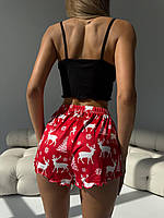 Красива піжама. Молодіжний домашній костюм шорти топ. Сексуальний жіночий одяг для сну., фото 4