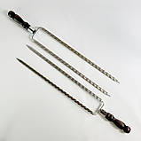 Набір для шашлику подарунковий у шкіряній коробці Зубр 2.0 ELIT BS69, фото 7