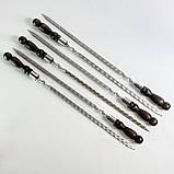 Набір для шашлику подарунковий у шкіряній коробці Зубр 2.0 ELIT BS69, фото 6