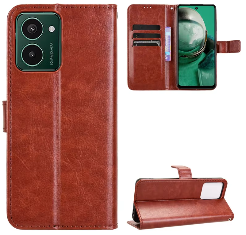 Чохол книжка Book case для HMD Pulse Pro / коричневий