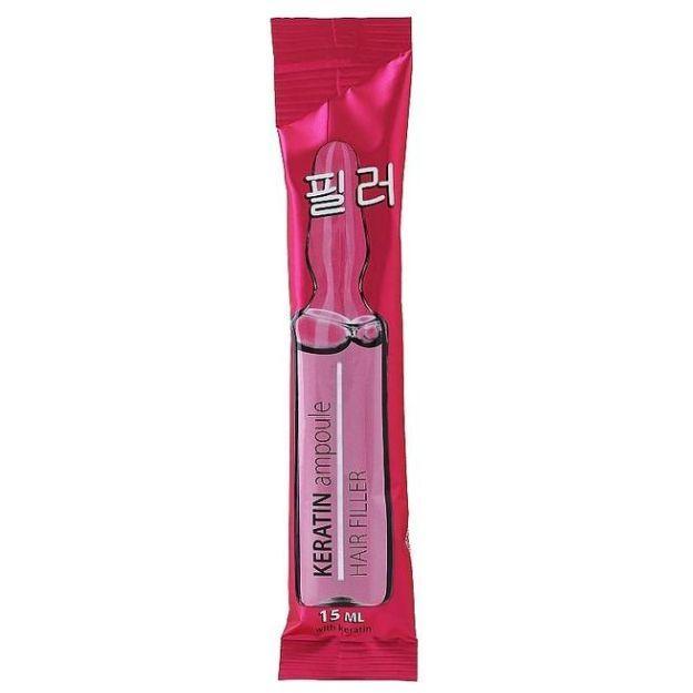 Ампула-філер для волосся з кератином Lady Wow Keratin Ampoule 15ml, фото 1