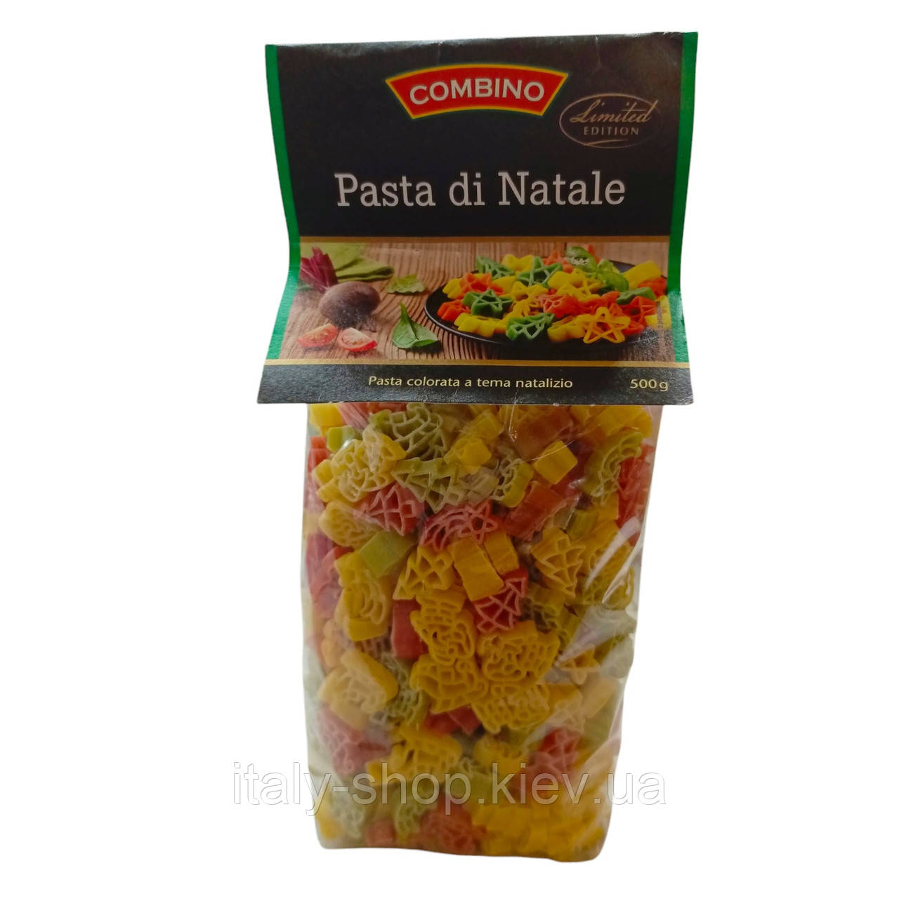 Макарони для дітей фігурки- Pasta di Natale новорічна різнокольорова 500 г Італія