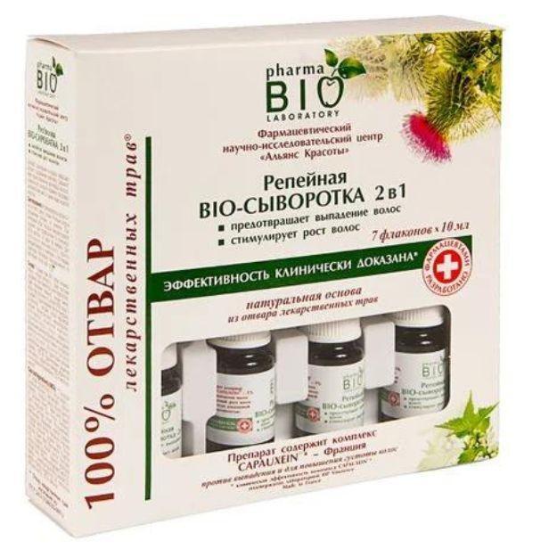 Біо-сироватка для волосся реп'яхова 2 в 1 Pharma Bio, 7x10ml, фото 1
