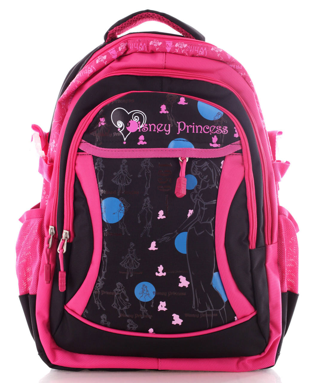 Рюкзак для девочек Princess bag 1, розовый/черный