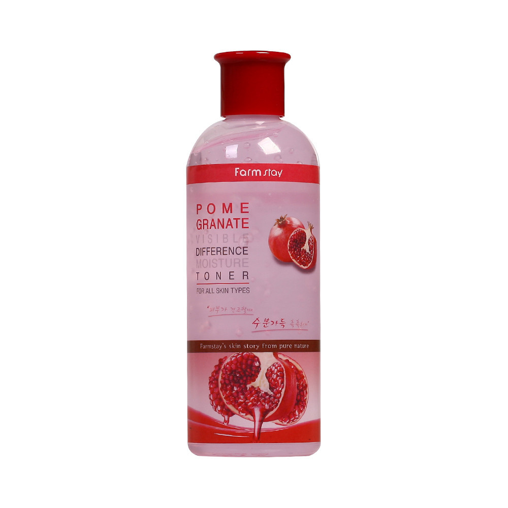 Зволожуючий тонер з екстрактом граната Farmstay Visible Difference Moisture Toner Pomegranate 350ml, фото 1