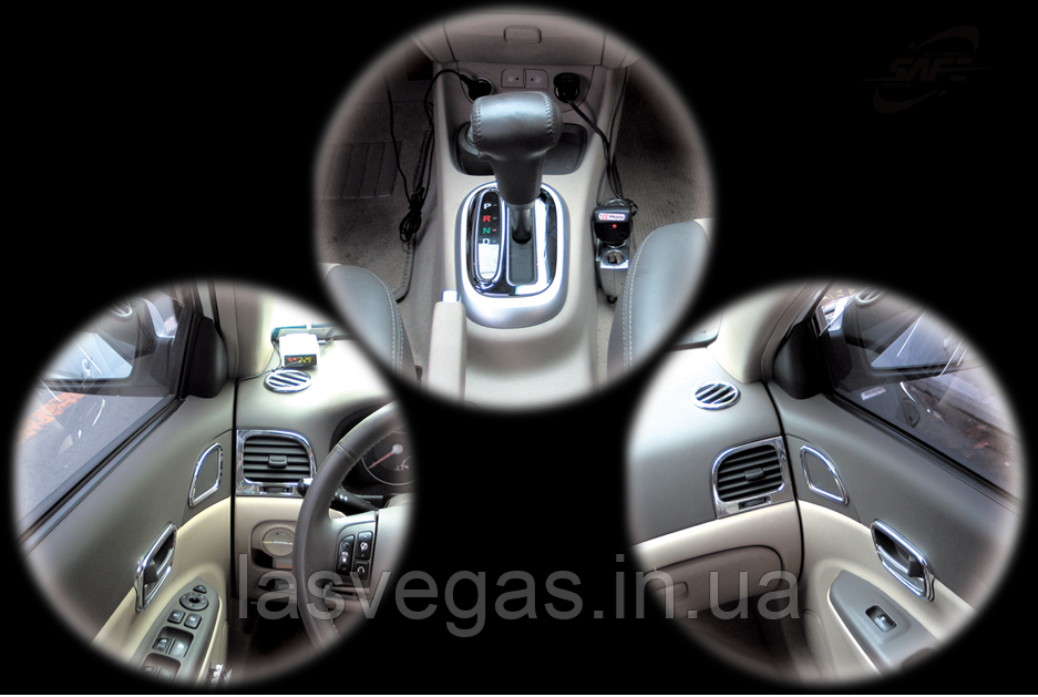 Хром накладки на панель Hyundai Accent 2005-2010 (Safe/Корея)