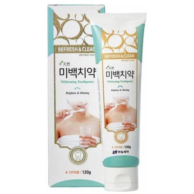 Зубна відбілююча паста Hanil Refresh & Clean Dental Clean Whitening toothpaste 120g, фото 1