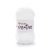 YarnArt CREATIVE (Креатив) № 220 білий (Пряжа бавовна, нитки для в'язання)