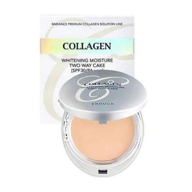 Компактна пудра для обличчя Enough Collagen Whitening moisture twoway cake #13, фото 1
